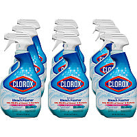 Clorox Bleach Foamer Bathroom Spray, Original, 30 oz Spray Bottle, 9/Carton For Bathroom - 30 fl oz (0.9 quart) - Ocean Mist Scent - Recommended For: Soap Scum Remover - Disinfectant - Clear Spray Bottle - 9 / Carton (30614)