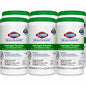 Clorox Healthcare Hydrogen Peroxide Cleaner Disinfectant Wipes, 9 x 6.75, Unscented, White, 95/Canister, 6 Canisters/Carton (30824)