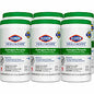 Clorox Healthcare Hydrogen Peroxide Cleaner Disinfectant Wipes, 5.75 x 6.75, Unscented, White, 155/Canister, 6 Canisters/Carton (30825)