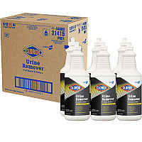 CloroxPro Urine Remover for Stains and Odors, 32 oz Pull top Bottle, 6/Carton (31415)