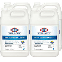 Clorox Healthcare Bleach Germicidal Cleaner, 128 oz Refill Bottle, 4/Carton (68978)