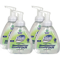 Dial Antibacterial Foam Hand Sanitizer, 15.2 oz Pump Bottle, Fragrance-Free, 4/Carton (06040)