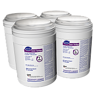 Diversey Oxivir TB Disinfectant Wipes, 6 x 6.9, Characteristic Scent, White, 160/Canister, 4 Canisters/Carton (101105152)