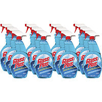 Glass Plus Glass Cleaner, 32 oz Spray Bottle, 12/Carton For Multipurpose - 32 fl oz (1 quart) - Recommended For: Grime Remover, Soil Remover, Dirt Remover, Grease Remover - Non Ammoniated, Non-streaking, Scent-free - Blue Bottle - 12 / Carton (94378CT)