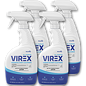 Diversey Virex All-Purpose Disinfectant Cleaner, Lemon Scent, 32 oz Spray Bottle, 4/Carton (CBD540540)