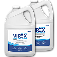 Diversey Virex All-Purpose Disinfectant Cleaner, Lemon Scent, 1 gal Container, 2/Carton (CBD540557)
