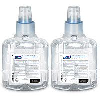 PURELL Advanced Hand Sanitizer Foam, For LTX-12 Dispensers, 1,200 mL Refill, Fragrance-Free, 2/Carton (190502CT)