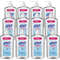PURELL Advanced Hand Sanitizer Refreshing Gel, 20 oz Pump Bottle, Clean Scent, 12/Carton (302312)