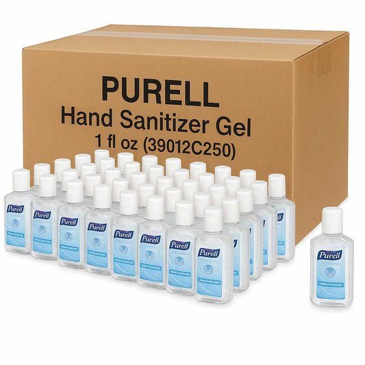 Purell(R) Advanced Hand Sanitizer Gel, Flip Top Bottle, 1 oz., 250 Bottles (39012C250)