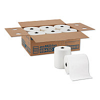 Pacific Blue(R) Hardwound Towel Paper, White, 700-ft., 6 Rolls (89430)