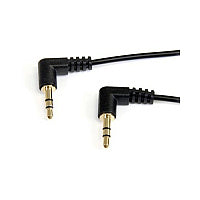StarTech 1ft 3.5mm Right Angle Stereo Audio Cable (MU1MMS2RA)