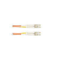 Black Box Om1 62.5/125 Multimode Fiber Optic Patch Cable - Ofnr Pvc, Lc To Lc, Orange, 2-m (6.5-ft.) (EFN110002MLCLC)