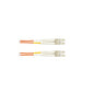 Black Box Om1 62.5/125 Multimode Fiber Optic Patch Cable - Ofnr Pvc, Lc To Lc, Orange, 2-m (6.5-ft.) (EFN110002MLCLC)