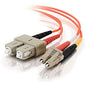 Leviton 2m Lc-sc 62.5/125 Mm Om1 Fiber Cable (33155)