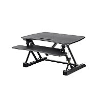 Monoprice Workstream By Electric Height Adjustable Sit-stand Workstation Desk Converter, 36in (27774)
