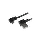 StarTech 2m 6 Ft Right Angle Micro-usb Cable (USB2AUB2RA2M)