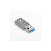 Rocstor Usb Male To Usb-c Female Adapt. - Grey (Y10A207G1)