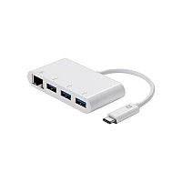 Monoprice Usb-c 3-port Usb 3.0 Hub, Ethernet Adptr (14503)