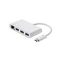 Monoprice Usb-c 3-port Usb 3.0 Hub, Ethernet Adptr (14503)