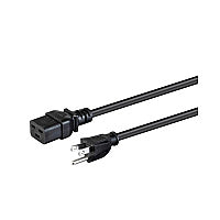 Monoprice Power Cord - Nema 5-15p To Iec 60320 C19_ 14awg_ 15a/1875w_ 3-prong_ Black_ 3ft (40072)