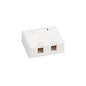 Tripp Lite Surface-mount Box Keystone Jack 2-port (N082002WH)