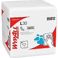 Wypall GeneralClean L30 Heavy Duty Cleaning Towels 12" Length x 12.50" Width - White - 90 / Pack (05812)