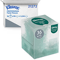 Kleenex Naturals Facial Tissue for Business, BOUTIQUE POP-UP Box, 2-Ply, White, 90 Sheets/Box, 36 Boxes/Carton (21272)