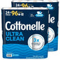 Cottonelle(R) Ultra Clean Toilet Paper 1 Ply, 284 Sheet Rolls, 48 Rolls (55492CT)