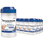 Sani-Hands ALC Instant Hand Sanitizing Wipes, 1-Ply, 7.5 x 6, White, 135/Canister, 12 Canisters/Carton (P13472)