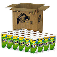 Bounty(R) Kitchen Paper Towels, 2-Ply, 90 Sheets - Double Roll, 24 Rolls (05815)