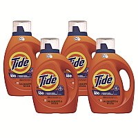 Tide(R) HE Liquid Laundry Detergent, Original Scent, 80 oz., 4 Bottles (12110CT)