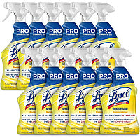Lysol(R) Pro Disinfectant Deep Cleaner, 32 oz. Bottle, 12 Trigger Bottles (00351CT)
