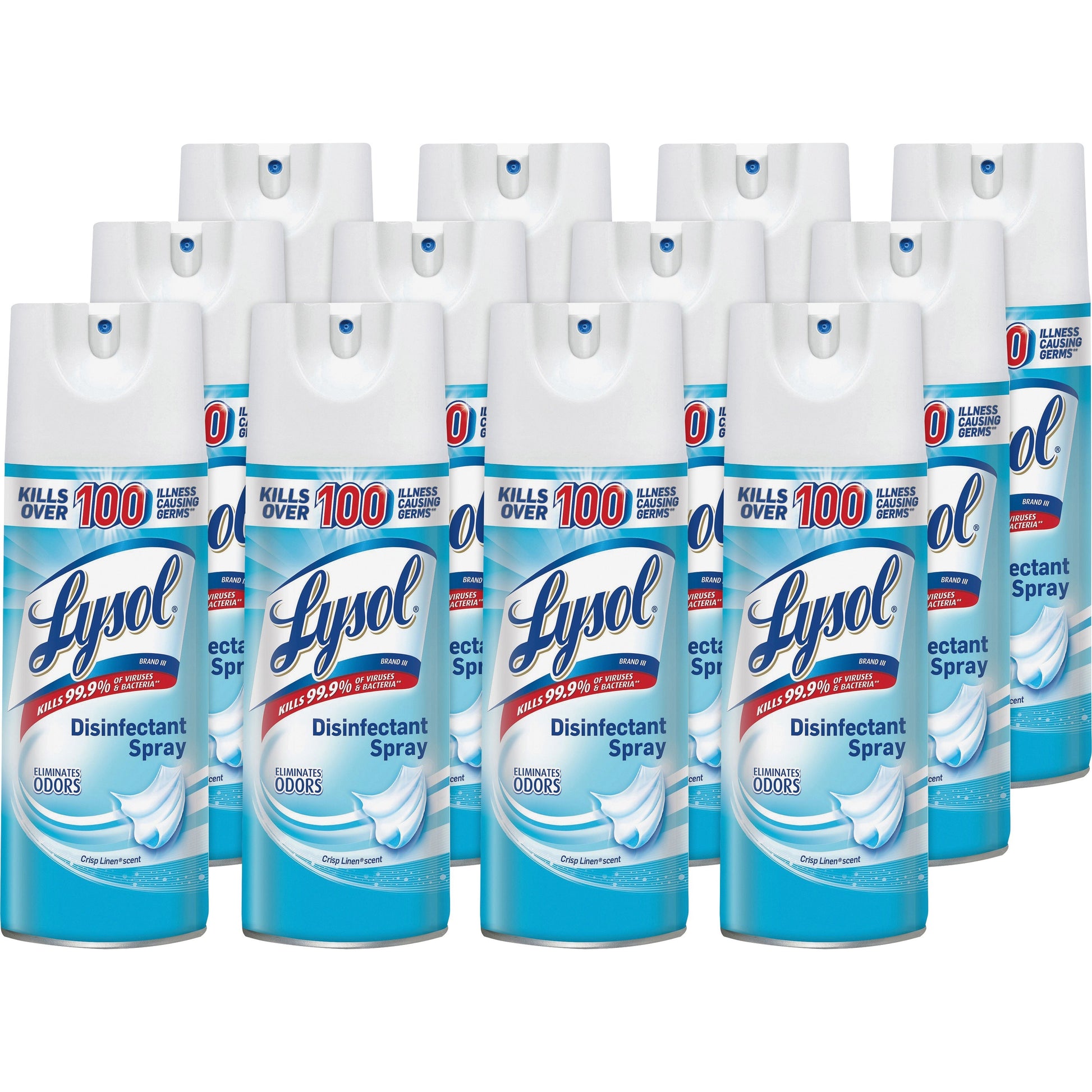 Lysol(R) Disinfectant Spray, Crisp Linen Scent, 12.5 oz. Aerosol Can (74186)