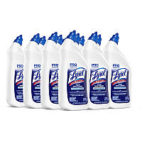 Lysol(R) Power Toilet Bowl Cleaner, Wintergreen, 32 oz., 12 Bottles (74278CT)