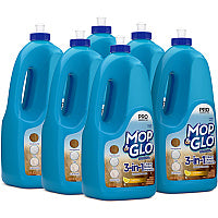 Mop & Glo(R) Professional Multi-Surface Floor Cleaner, Fresh Citrus Scent, 64 oz Bottle, 6 Bottles (74297CT)
