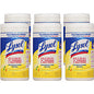 Lysol(R) Disinfecting Wipes, Lemon & Lime, 80 Wipes, 6 Canisters (77182CT)