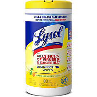 Lysol(R) Disinfecting Wipes, Lemon & Lime Blossom, 80 Wipes (77182EA)