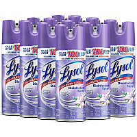 Lysol(R) Disinfectant Spray, Early Morning Breeze, 12 Cans (80833)