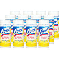 Lysol(R) Disinfecting Wipes, Lemon & Lime, 12 Canisters (81145CT)