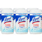 Lysol(R) Disinfecting Wipes, Crisp Linen Scent, 80 Wipes, 6 Canisters (89346CT)