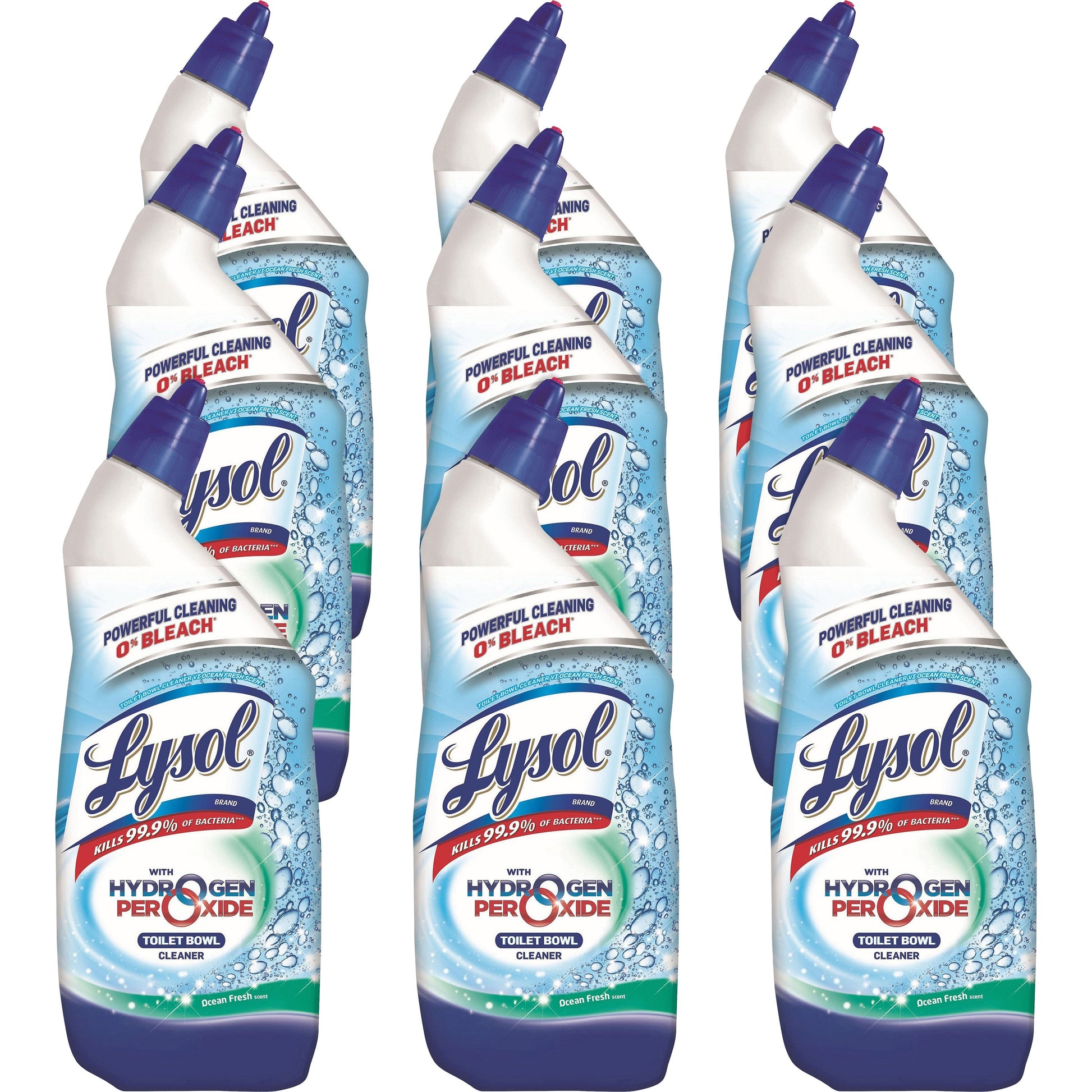 Lysol(R) Toilet Bowl Cleaner w/Hydrogen Peroxide, 24 oz., 9 Bottles (98011)