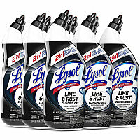 Lysol(R) Toilet Bowl Cleaner, Lime/Rust Remover, 24 oz, 9 Bottles (98013)
