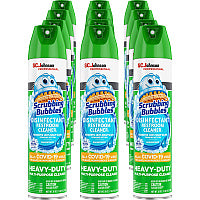 Scrubbing Bubbles Disinfectant Restroom Cleaner II, Rain Shower Scent, 25 oz Aerosol Spray, 12/Carton (313358)