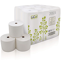 LoCor(R) High Capacity Toilet Paper, 2-Ply, 1500 Sheets, 18 Rolls (26824)