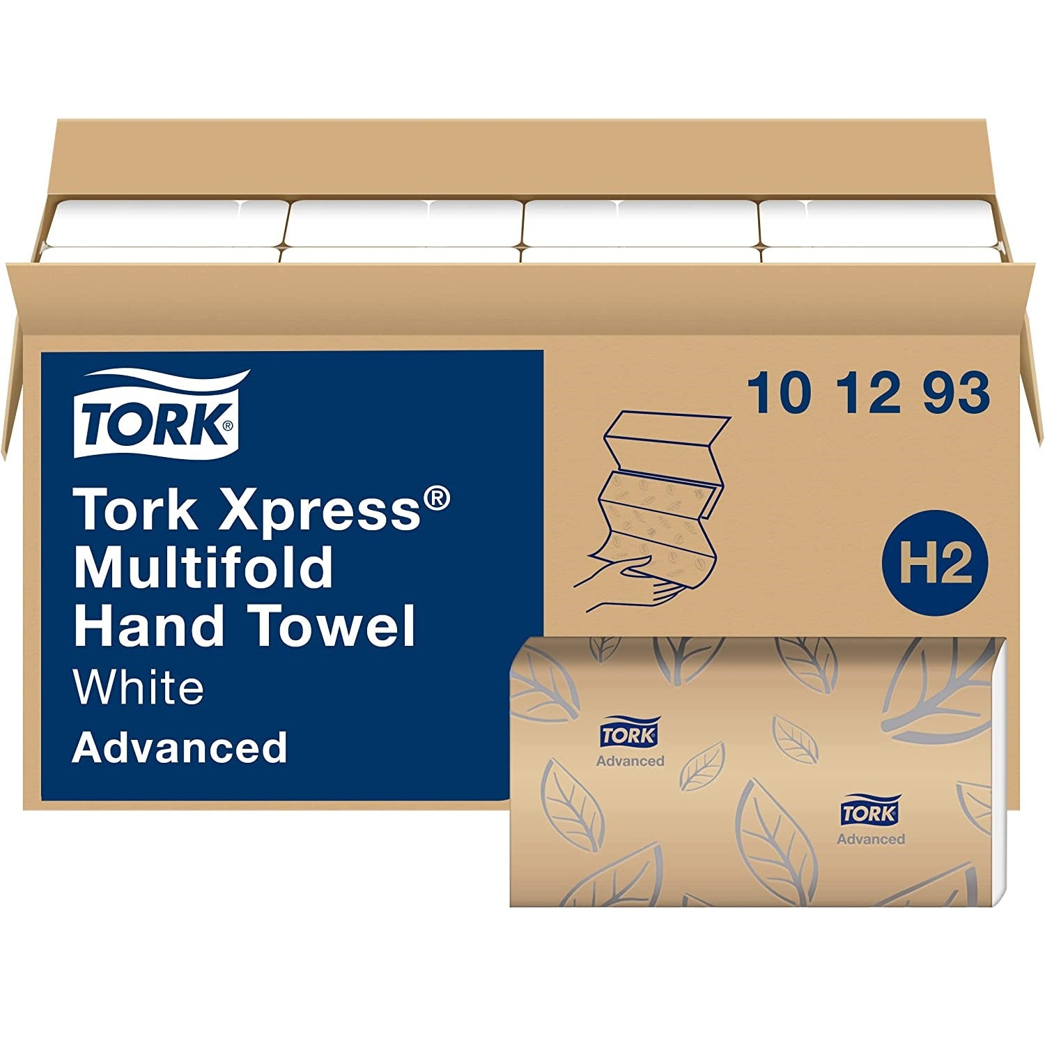 Tork(R) Multifold Paper Towels, 2-Ply, White, 3024 Towels (101293)