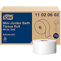 Tork(R) Toilet Paper, Mini Jumbo 2-Ply, 12 Rolls (11020602)