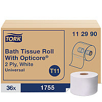 Tork(R) Universal OptiCore Toilet Paper Roll, 1-Ply, 36 Rolls (112990)