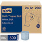 Tork(R) Advanced Toilet Paper, 2-Ply, White, 500 Sheets, 80 Rolls (2461200)