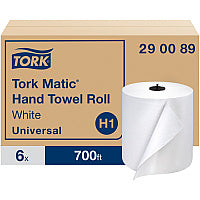 Tork(R) Advanced Hardwound Roll Paper Towels, White, 700-ft., 6 Rolls (290089)