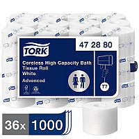 Tork(R) High-Capacity 2-Ply Toilet Paper, 1000 Sheets, 36 Rolls (472880)